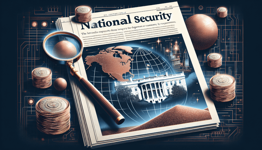 White House Addresses National Security Risks Linked to Copper Imports