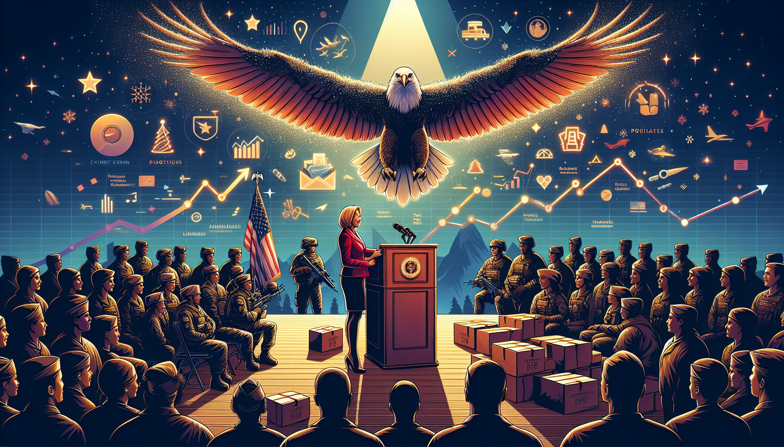 First Lady Melania Trump Joins Military Spouses for American Red Cross Holiday Care Package Event at Joint Base Andrews